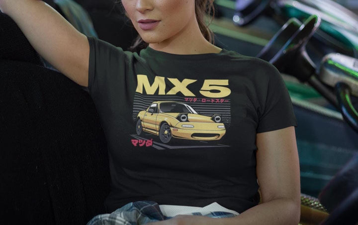Mazda Miata MX-5 Women’s Crop Top | JDM Car Girl Streetwear Shirt | Japanese Roadster Gift